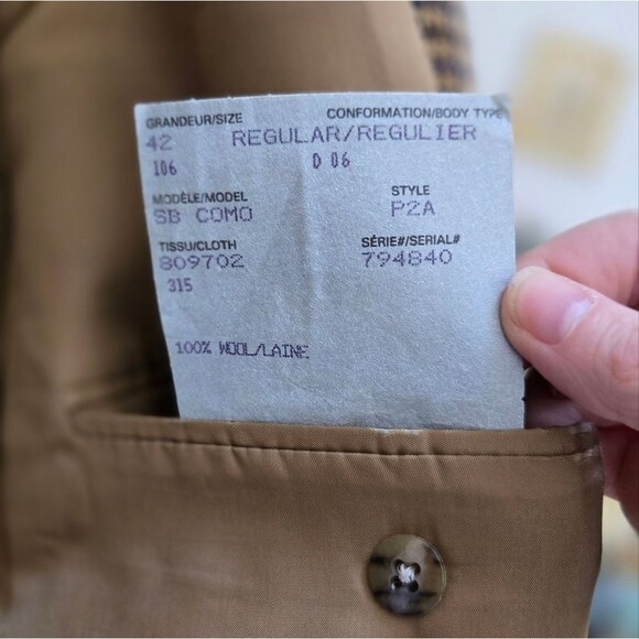 Beecroft & Bull Brown Houndstooth Blazer - Picture 6 of 9